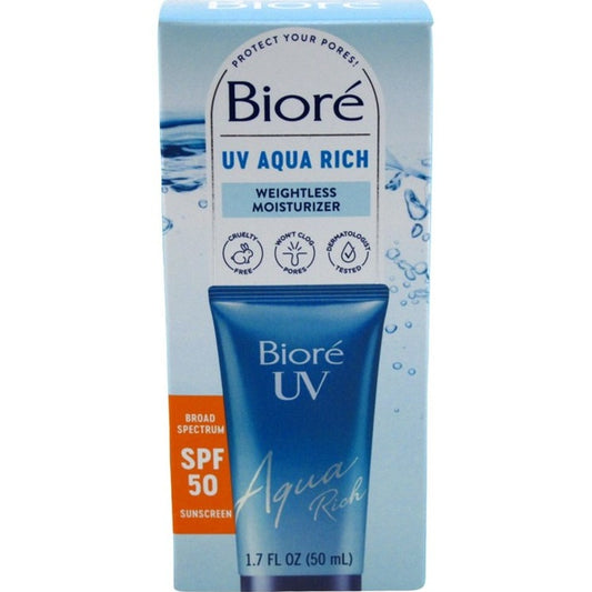 Biore Uv Aqua Rich Spf50 Weightless Moisturizer 1.7oz