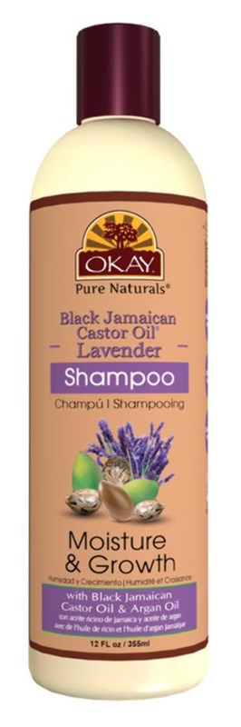 Okay Shampoo Lavender 12oz Black Jamaican Castor Oil