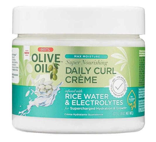 Ors Olive Oil Daily Curl Creme With Rice Water 8oz Jar