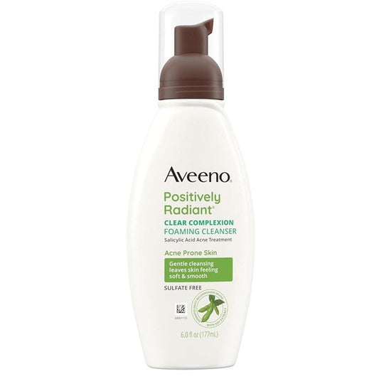Aveeno Positively Radiant Foaming Cleanser 6oz