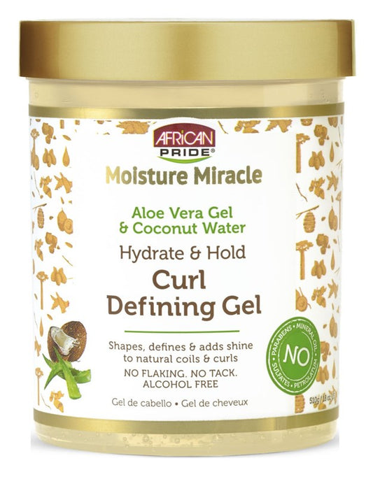African Pride Curl Defining Gel Aloe & Coconut Water 18oz