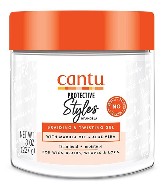 Cantu Protective Styles Gel Braiding And Twisting 8oz Jar