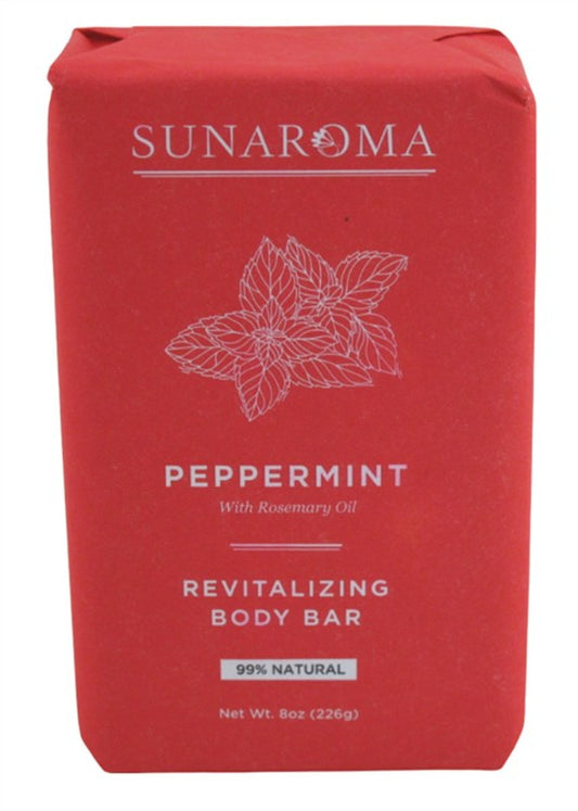 Sunaroma Soap Bar Peppermint Rosemary Oil 8oz