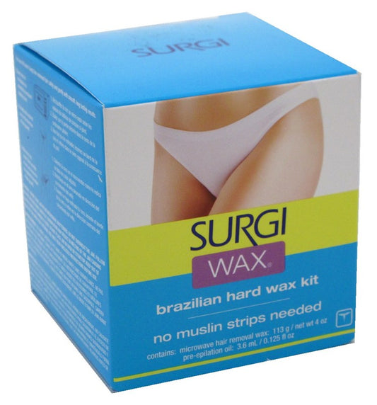 Surgi Wax Brazilian Hard Wax Kit For Private Parts 4oz