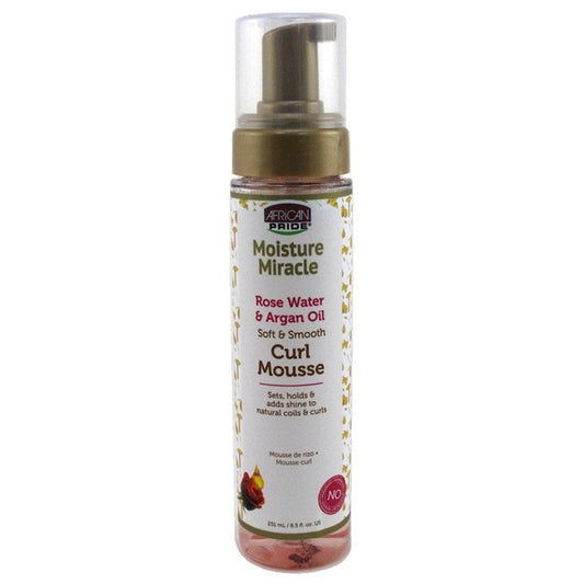 African Pride Curl Mousse Rose Water & Argan Oil 8.5oz