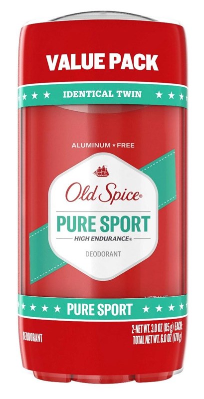 Old Spice Deodorant 3oz Pure Sport Two At Once