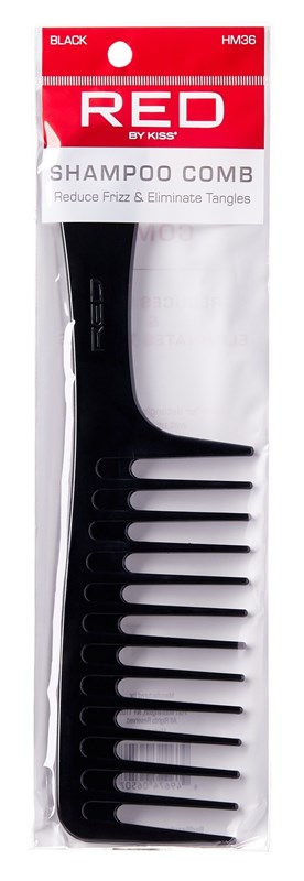 Kiss Red Comb Shampoo Black (12in)