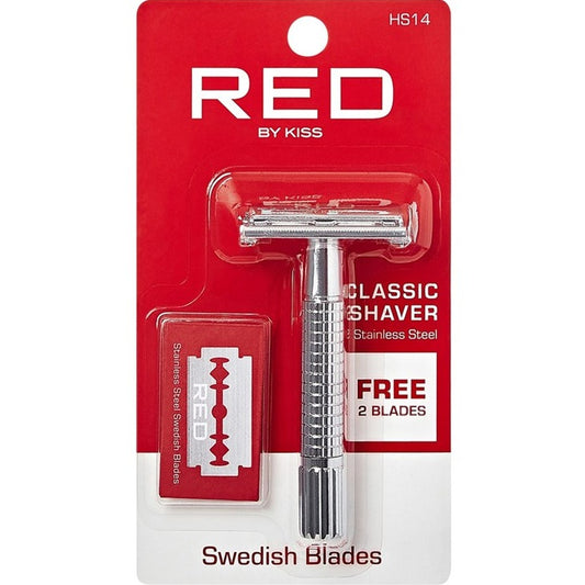 Kiss Red Classic Shaver With 2 Free Blades
