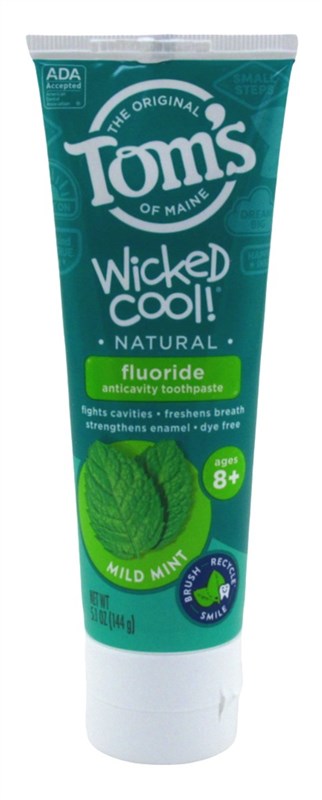 Toms Nat Toothpaste Kids 5.1oz Wicked Cool Mild Mint 8+