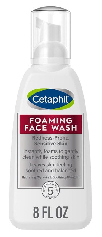 Cetaphil Foaming Face Wash 8oz Redness-Prone Sensitive Skin