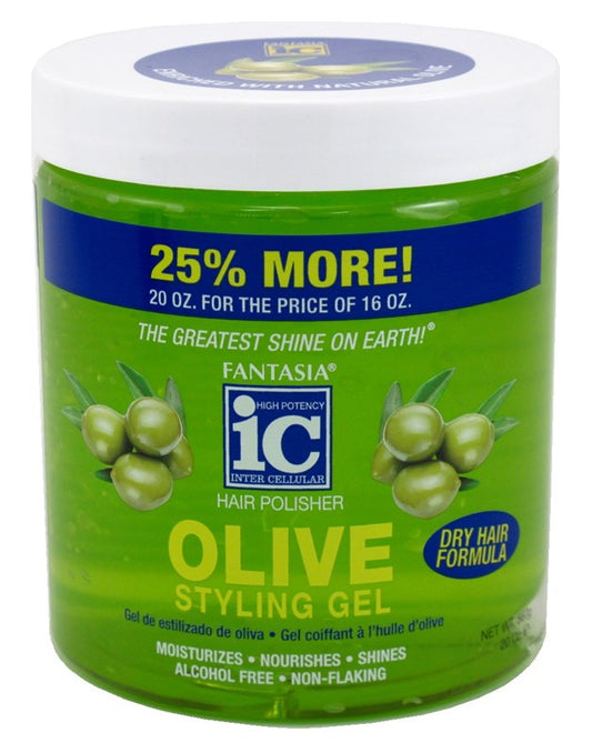 Fantasia Gel 20oz Bonus Olive Oil (Dry Hair Formula)
