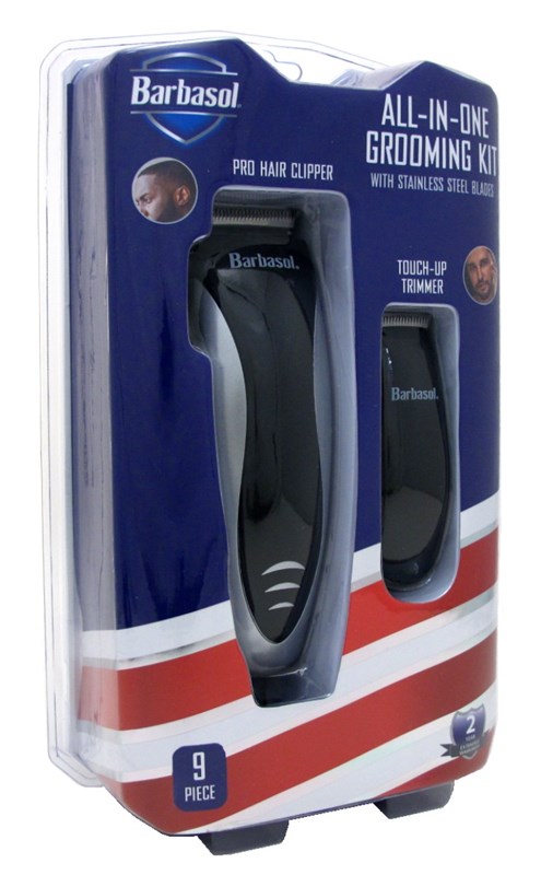 Barbasol All-In-One Grooming Kit 9 Piece Battery-Powered