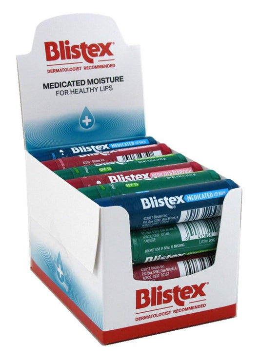Blistex Medicated Balm Spf15 0.15oz Assorted Flavors (24in)