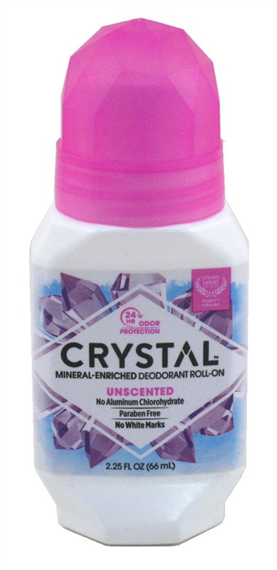 Crystal Deodorant Roll-On Unscented 2.25oz