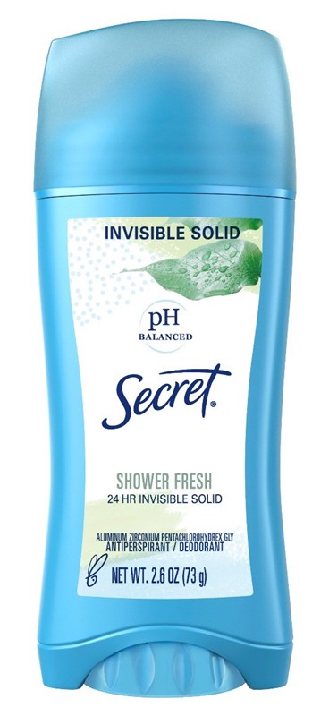 Secret Deodorant Solid 2.6oz Shower Fresh Antiperspirant