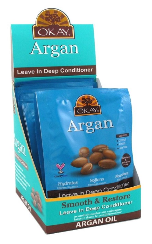 Okay Leave-In Deep Cond Pks Argan (12in)