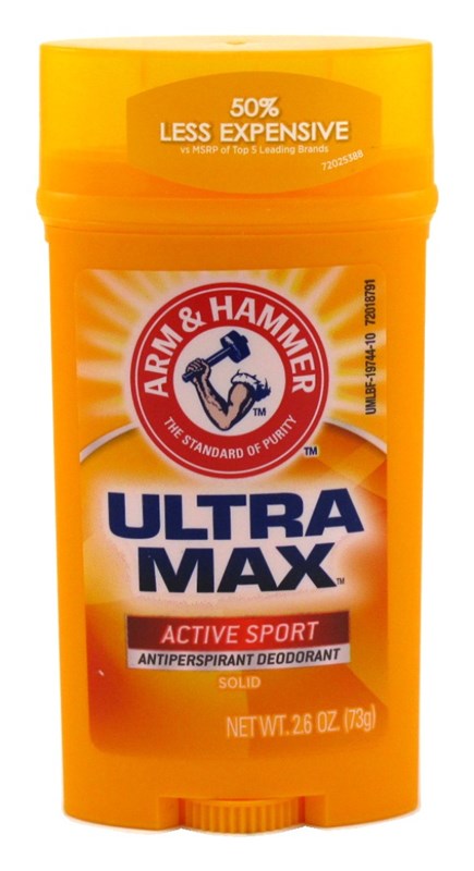 Arm & Hammer Deodorant 2.6oz Solid Ultra Max Active Sport