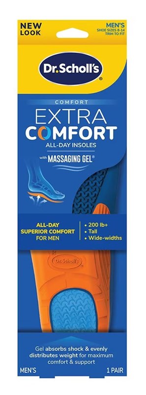 Dr. Scholls Extra Support Massaging Gel Insole Men(8-14)