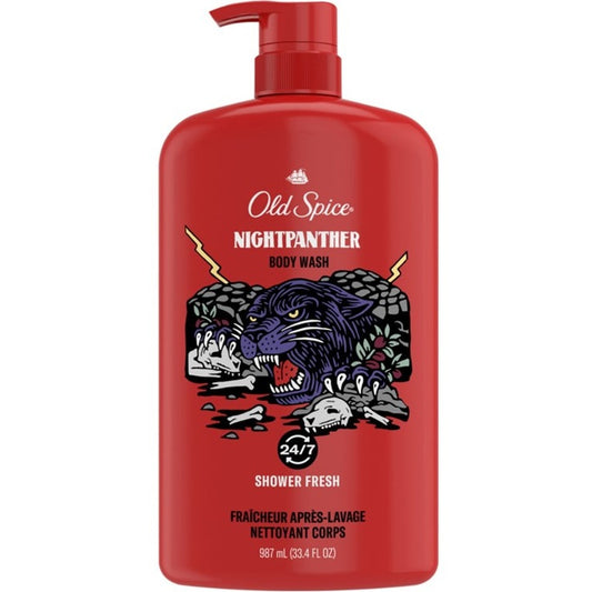 Old Spice Body Wash Night Panther 33.4oz Pump
