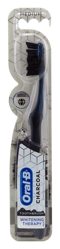 Oral-B Toothbrush Charcoal Medium Whitening Therapy