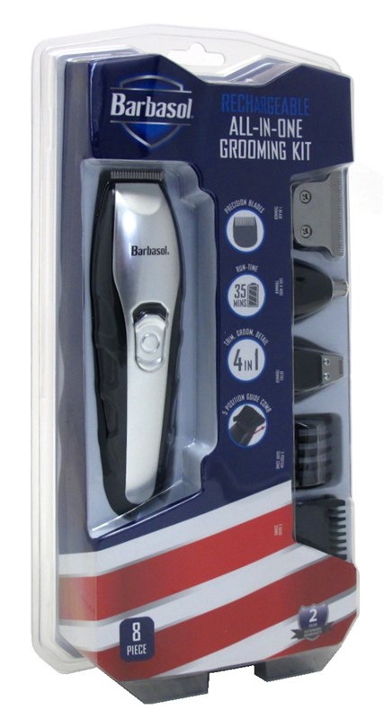 Barbasol All-In-One Grooming Kit 8 Piece Rechargeable