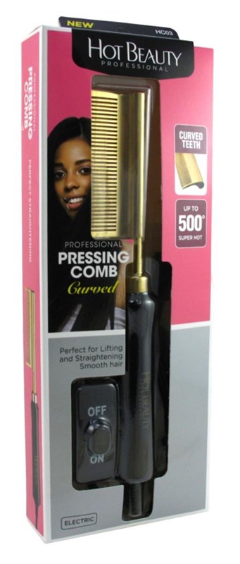 Hot Beauty Pressing Comb Curved Teeth