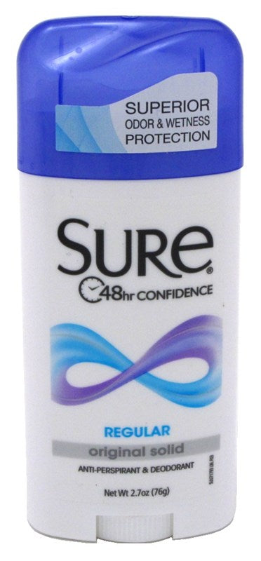 Sure Deodorant 2.7oz Original Solid Regular