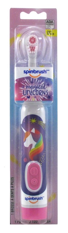 Spinbrush Powered Toothbrush Unicorns Soft