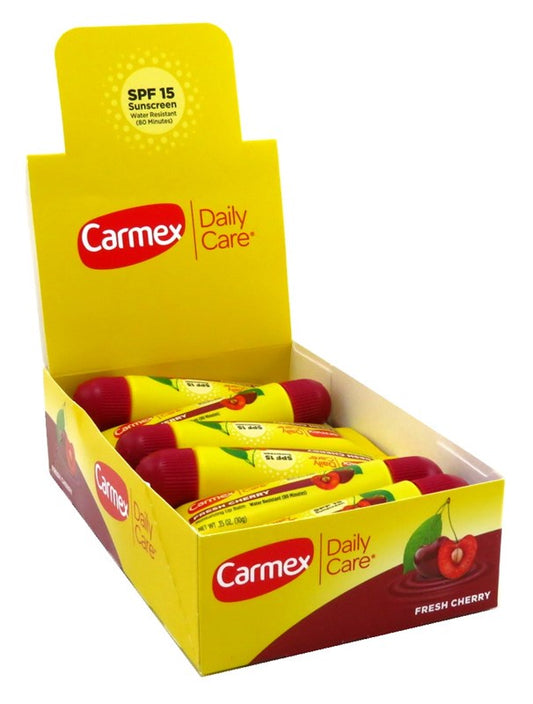 Carmex Lip Balm Tube Fresh Cherry Spf#15 0.35oz (12in)