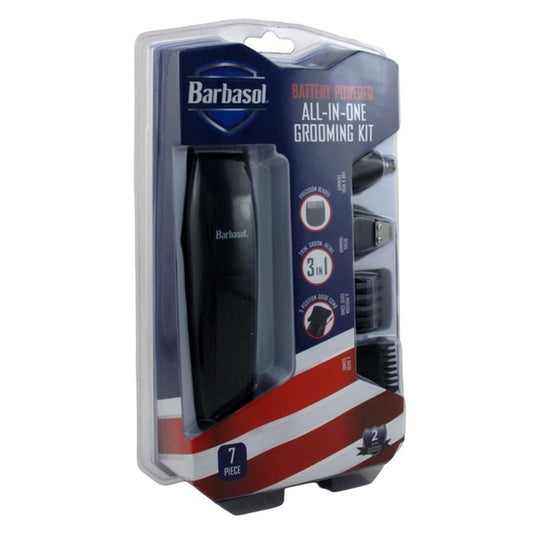 Barbasol All-In-One Grooming Kit 7 Piece Battery Powered