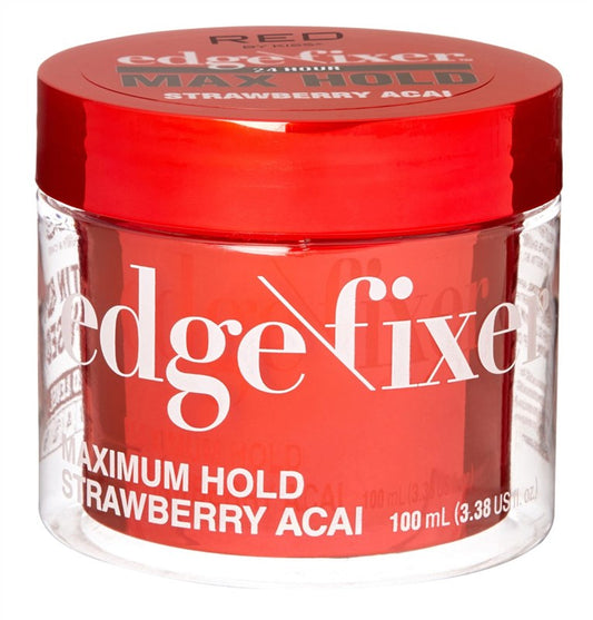 Kiss Red Edge Fixer Max Hold 24 Hr Strawberry 3.38oz Jar