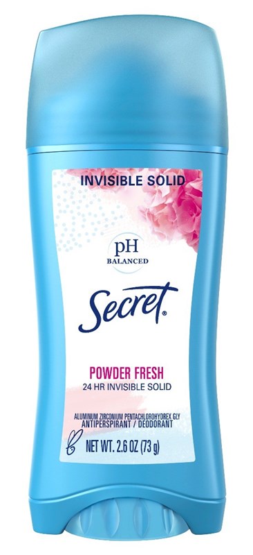 Secret Deodorant Solid 2.6oz Powder Fresh Antiperspirant