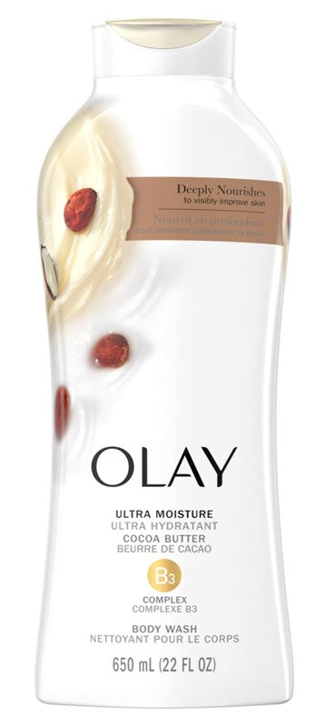 Olay Body Wash Ultra Moisture Cocoa Butter 22oz