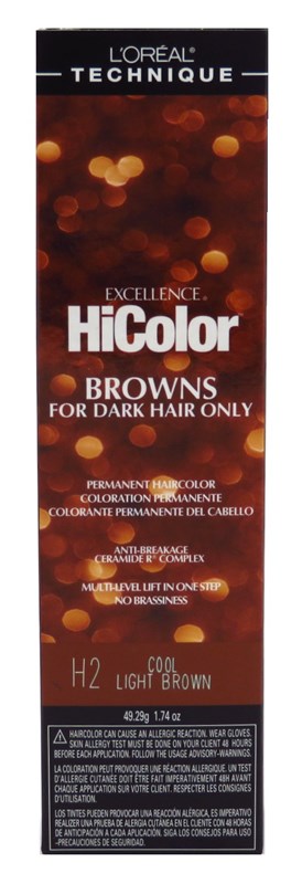 Loreal Excel Hicolor H02 Tube Cool Light Brown 1.74oz