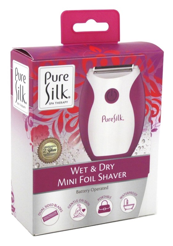 Pure Silk Foil Shaver Wet & Dry Mini Battery Operated