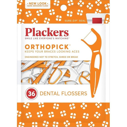 Plackers Orthopick Dental Flossers 36 Count (1PC)