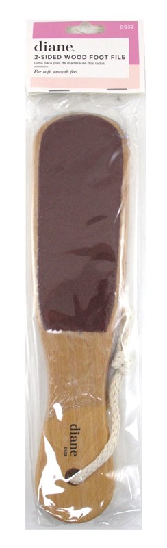 Diane 2-Sided Foot File Wood 10Inch