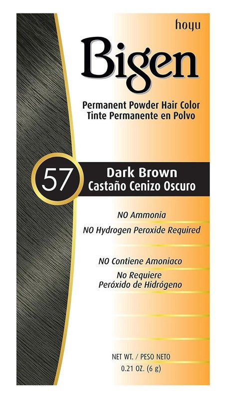 Bigen Powder Hair Color #57 Dark Brown 0.21oz