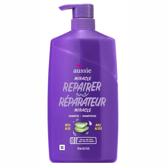 Aussie Shampoo Miracle Repairer With Aloe 26.2oz Pump