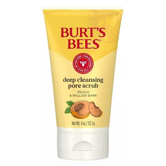Burts Bees Deep Cleansing Pore Scrub Peach & Willow Bark 4oz