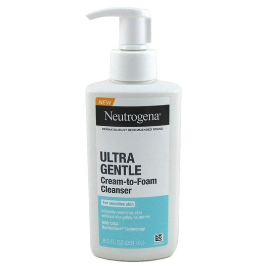 Neutrogena Ultra Gentle Cream- To-Foam Cleanser 8.5oz