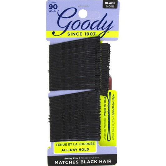 Goody #03704 Bobby Pins Black 90 Count (1PC)