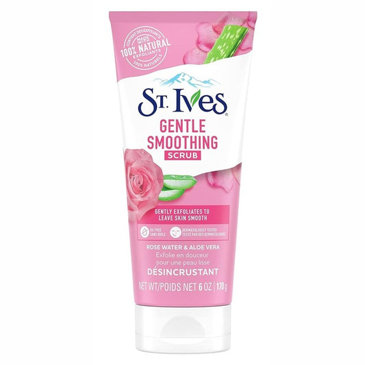 St Ives Scrub Gentle Smoothing Rose Water & Aloe Vera 6oz