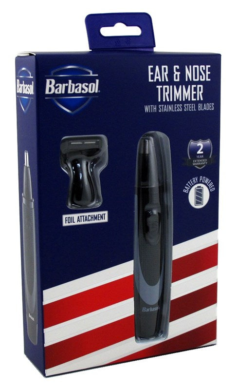 Barbasol Trimmer Ear & Nose With Foil Attach Battery Power