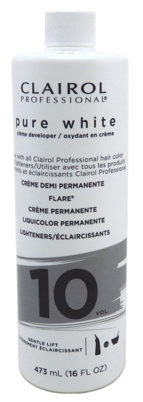 Clairol Pure White 10 Creme Developer Gentle Lift 16oz