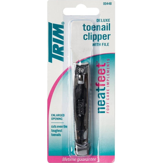 Trim Neat Feet Toenail Clipper Deluxe With File (1PC)