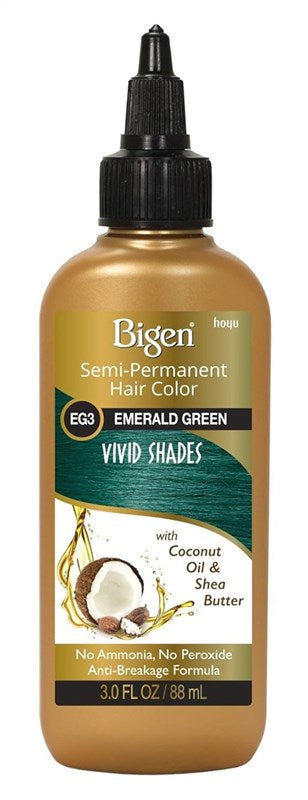 Bigen Semi-Permanent Haircolor #Eg3 Emerald Green 3oz