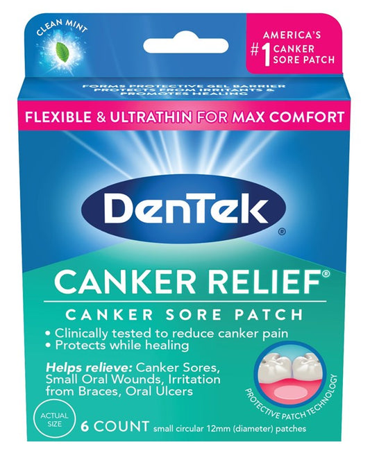 Dentek Canker Relief Patch 6 Count