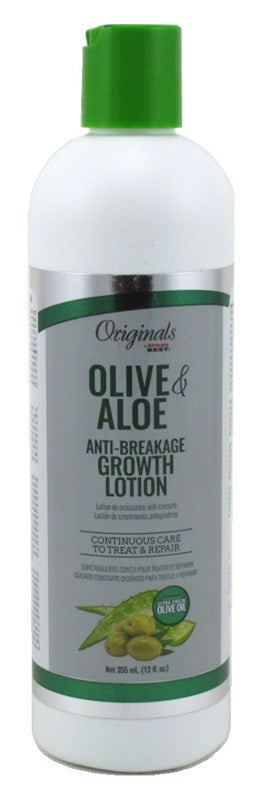 Africas Best Orig Olive & Aloe Anti-Breakage Grow Lotion 12oz