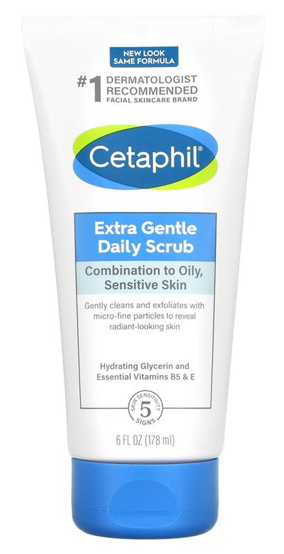 Cetaphil Daily Scrub Extra Gentle 6oz Combination To Oily